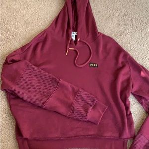 PINK cropped sweatshirt